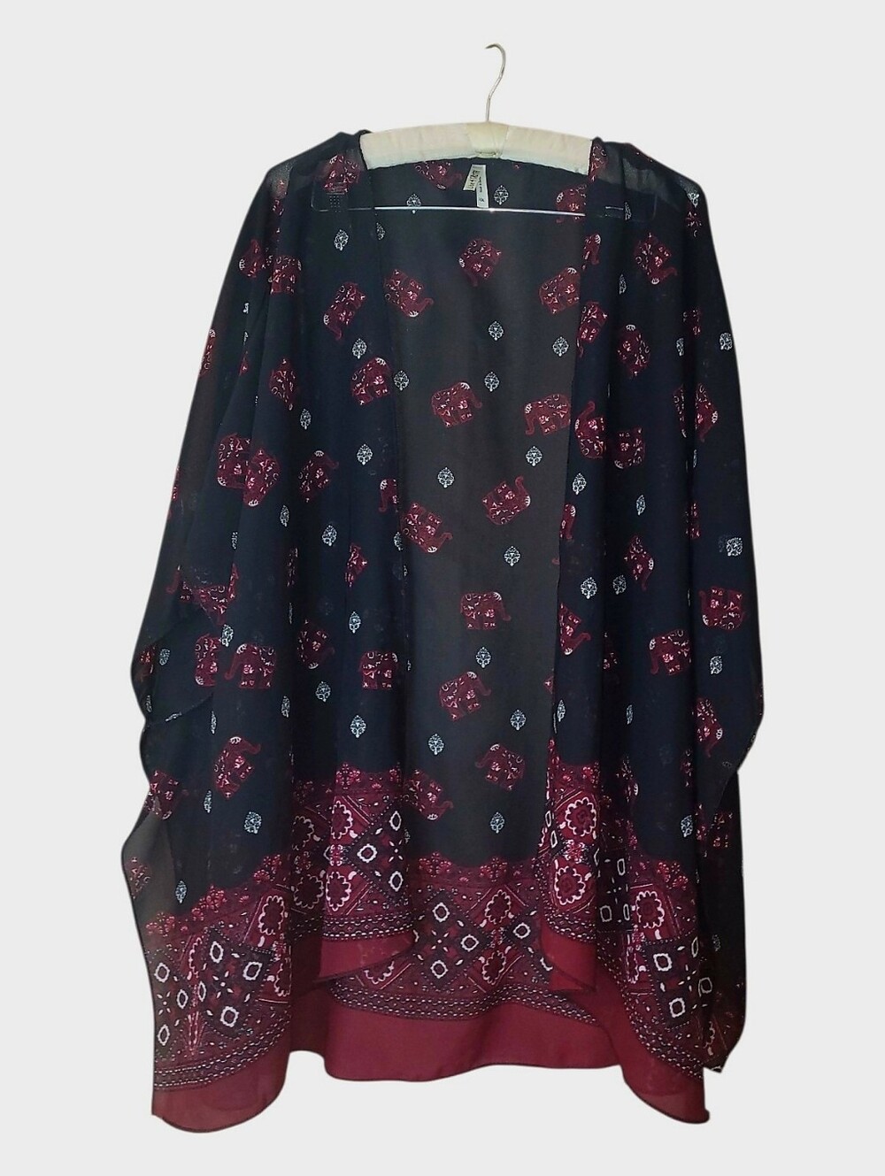 Live & Truth Lightweight Open Coverup Cardigan Boho 2X